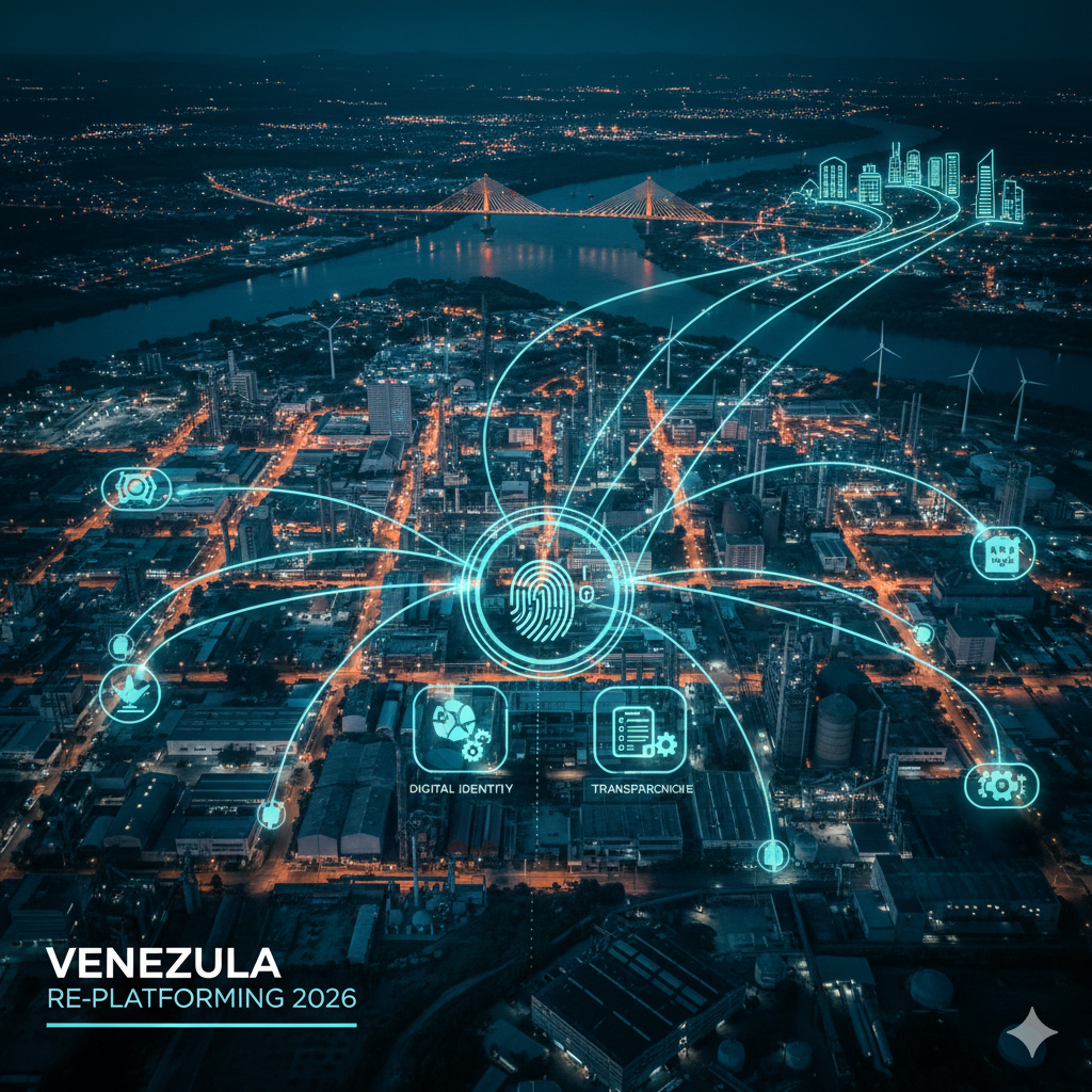 Investment flow diagram and strategic resources in Venezuela