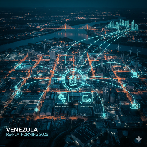 Investment flow diagram and strategic resources in Venezuela