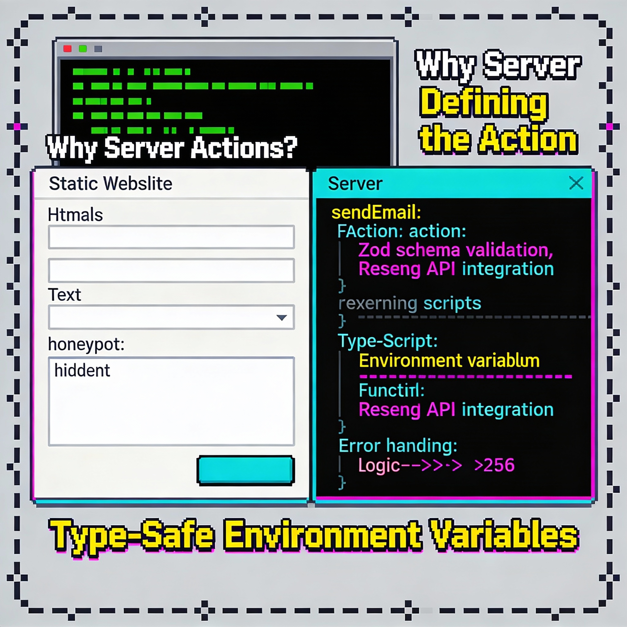 Ilustración de Server Actions en Astro