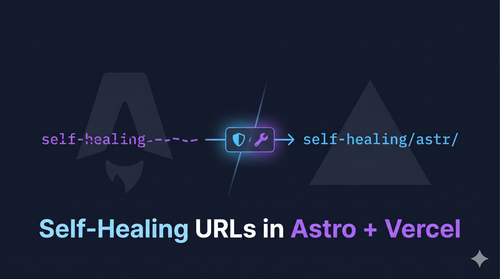 URLs Auto-Sanadas en Astro y Vercel — URL rota redirigida por middleware al slug correcto